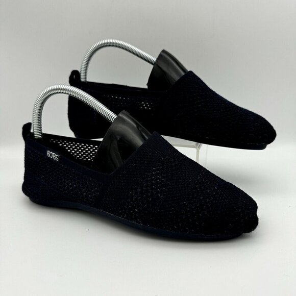 Skechers Bobs Women’s shoes Spring Blast memory foam Crotchet Navy Size 6 - Picture 1 of 8